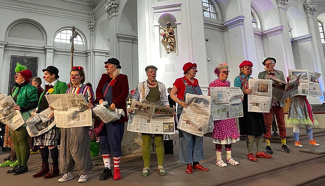Clowns beim Katholikentag