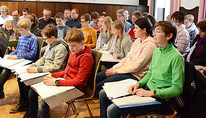 Der Familiensingkreis der Grevener Pfarrei St. Martinus