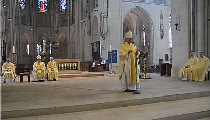 Auch in der Polizeiseelsorge schlage das Herz der Kirche, sagte Bischof Felix Genn in seiner Predigt. 