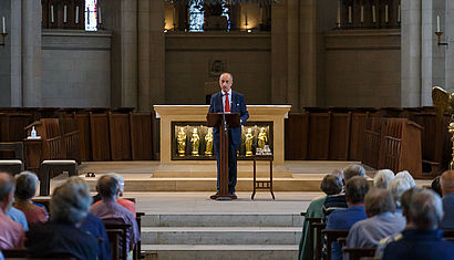 Janusz Reiter bei den DomGedanken 2022 im St.-Paulus-Dom zu Münster