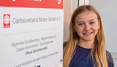 16-jährige Fiona Oster aus Moers engagiert sich bei „youngcaritas“