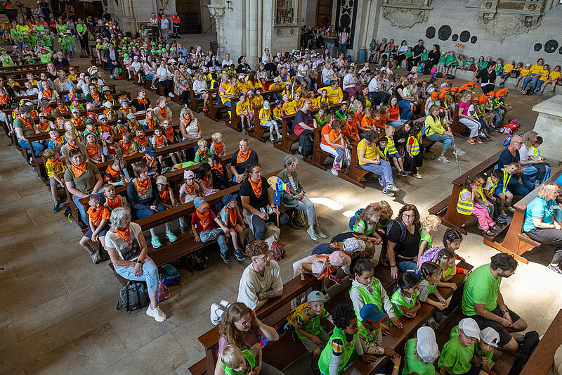 Viel Spaß hatten diese Kinder beim ersten Kinderpilgertag in Münster.