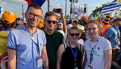 Rheiner Gruppe beim Weltjugendtag in Panam