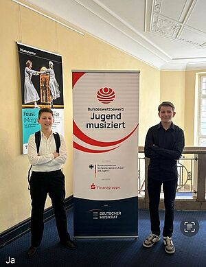 Alwin Fröhlich und Max-Magnus Seperant bei dem Bundeswettbewerb in Lübeck. Alwin Fröhlich und Max-Magnus Seperant bei dem Bundeswettbewerb in Lübeck.