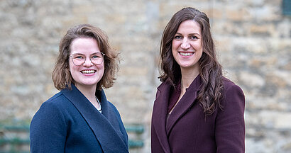 Lena Höckerschmidt (links) und Jasmin Laudano von der Jugendkirche Münster bieten eine Firmvorbereitung für junge Erwachsene an.