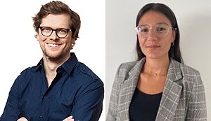 Prof. Dr. Mathias Berg und Sarah Ledwon. Prof. Dr. Mathias Berg und Sarah Ledwon.
