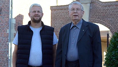 Pater Alfons Schüling OMI (rechts), Superior, der Obere des Ordenshauses der Oblaten in Burlo, und seine Mitbrüder übernehmen im November die Klosterfürbitte