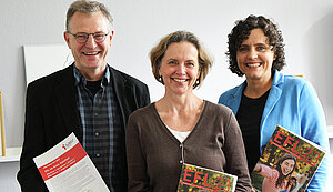 Ihren gemeinsamen Jahresbericht haben die Leitungen der Ehe-, Familien- und Lebensberatungsstellen (EFL) des Bistums Münster im Kreis Steinfurt jetzt veröffentlicht (von links): Michael Remke-Smeenk, Ursula Frank-Lösing und Alexandra Klima.