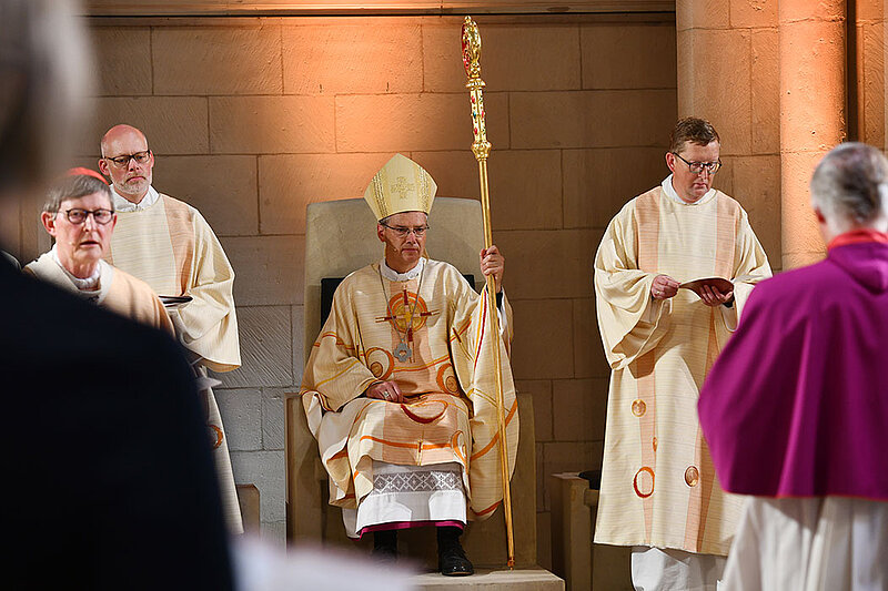 Im Rahmen des feierlichen Gottesdiensts zur Amtseinführung von Dr. Heiner Wilmer.