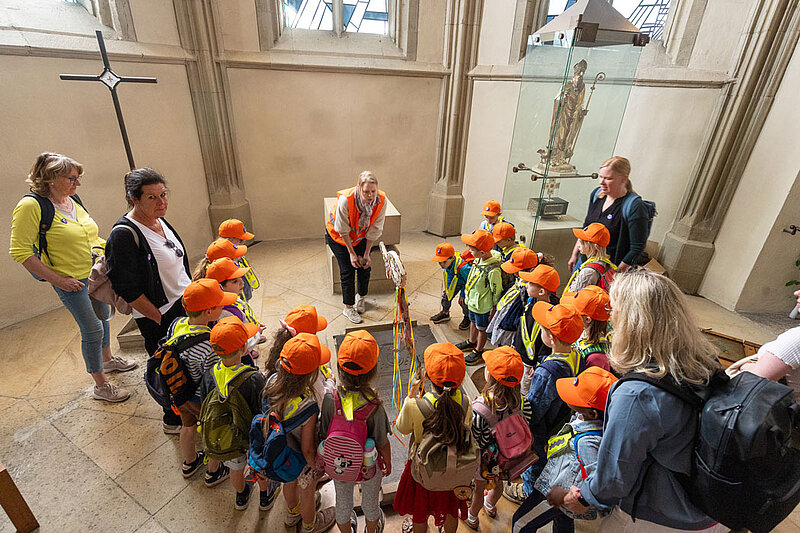 Viel Spaß hatten diese Kinder beim ersten Kinderpilgertag in Münster.