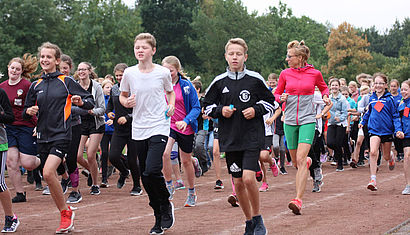 Die Fürstenberschüler aus Recke starteten einen Sponsorenlauf.