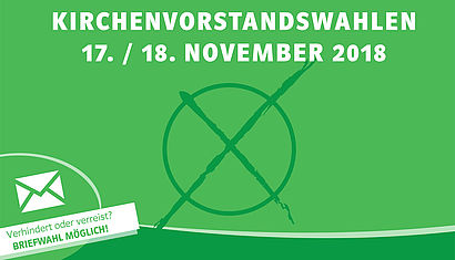 Plakat für die Kirchenvorstandswahlen