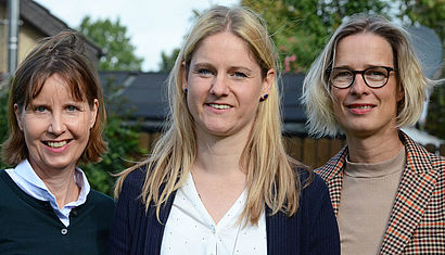 Von links Ursula Demmel, Dr. Heike Plitt und Andrea Stachon-Groth