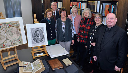 (v.l.) Marie-Luise Heimann-Koenen, Holger Wefers, Barbara Dörries, Elisabeth Maas, Elisabeth Seifert-van de Loo, Dorothee Duderstadt und Udo Grote