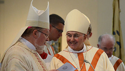 Bischof Dr. Norbert Strotmann (links) und Bischof Dr. Felix Genn.