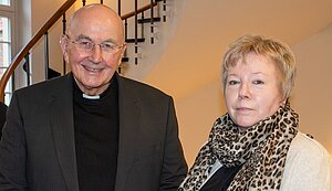 Bischof em. Dr. Felix Genn und Roswitha Fremann. Bischof em. Dr. Felix Genn und Roswitha Fremann.