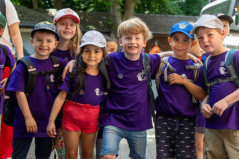 Viel Spaß hatten diese Kinder beim ersten Kinderpilgertag in Münster.