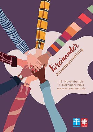 Adventssammlung "Füreinander" vom 16. November bis zum 7. Dezember 2024.