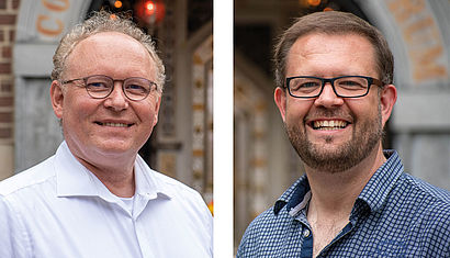 Gregor Kauling ist Wallfahrtsrektor und Bastian Rütten ist als Pastoralreferent Mitglied der Wallfahrtsleitung in Kevelaer