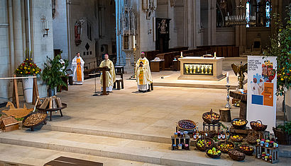 Bischof Richard Baawobr aus dem Partnerbistum Wa im Norden Ghanas ist im Rahmen des missio-Weltmissionsmonats im Bistum Münster zu Gast. Er setzt sich seit Jahren für den interreligiösen Dialog zwischen Christen und Muslimen, aber auch mit den Naturreligionen in seiner Heimat ein.