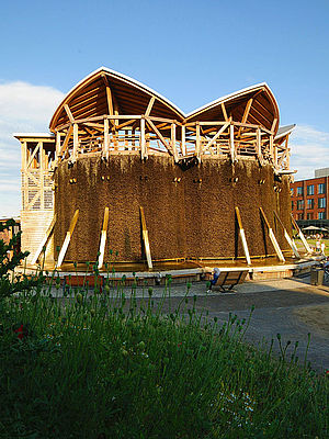 Das Gradierwerk im Solegarten Kevelaer