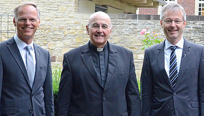 Von links: Dr. Klaus Winterkamp, Bischof Dr. Felix Genn, Generalvikar Dr. Norbert Köster