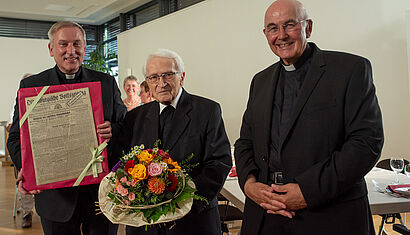 Weihbischof Theising, Prälat Elsner und Bischof Genn