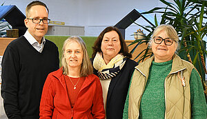 Thomas Shajek, Susanne Stockel, Karin Reckers und Anna Held. Es fehlt Maja Steglich. Thomas Shajek, Susanne Stockel, Karin Reckers und Anna Held. Es fehlt Maja Steglich.