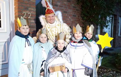 Sternsinger und Karnevalsprinz.