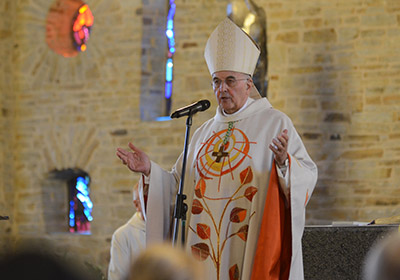 Bischof Genn predigt in St. Ambrosius Ostbevern. Bischof Genn predigt in St. Ambrosius Ostbevern.