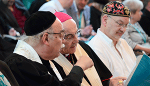 Bischof Felix mit Rabbiner Prof. Dr. Andreas Nachama