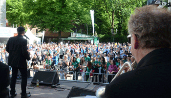 Ein Blick in die Besuchermenge Ein Blick in die Besuchermenge