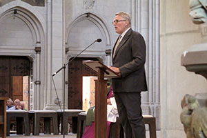 Prof. Dr. Thomas Sternberg am Pult im St.-Paulus-Dom.