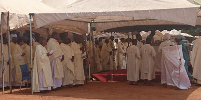 Gottesdienst zum 20-jährigen Bestehen des Bistums Yendi in Ghana