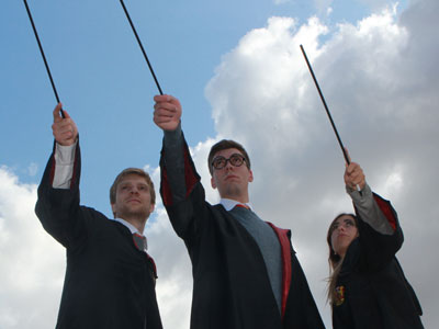 Harry, Hermine und Ron