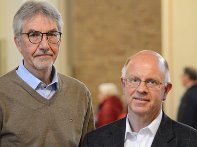 Pfarrer Stefan Dördelmann (rechts) und Ulrich Berlekamp Pfarrer Stefan Dördelmann (rechts) und Ulrich Berlekamp
