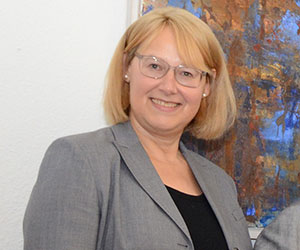 Porträt von Christa Bischoff. Porträt von Christa Bischoff.