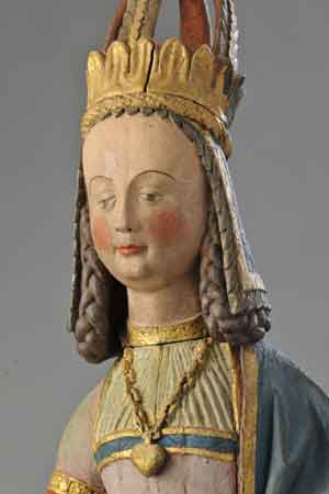 Skulptur der Heiligen Helena aus der Zeit um 1535/1540. Skulptur der Heiligen Helena aus der Zeit um 1535/1540.