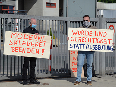 Pfarrer Peter Kossen (links) und Dominik Blum Pfarrer Peter Kossen (links) und Dominik Blum