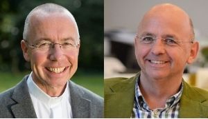 Pfarrer Peter Kossen (links) und Kaplan Ernst Willenbrink 