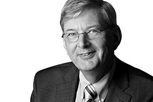 Porträt in schwarz/weiß von Karl Schiewerling Porträt in schwarz/weiß von Karl Schiewerling