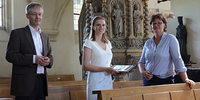 Prof. Dr. Norbert Köster, Carolin Hemsing und Dr. Martina Dlugaiczyk. Prof. Dr. Norbert Köster, Carolin Hemsing und Dr. Martina Dlugaiczyk.
