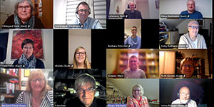 Screenshot der Online-Versammlung Screenshot der Online-Versammlung