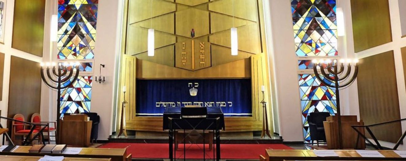 Innenansicht der Synagoge in Münster. Innenansicht der Synagoge in Münster.