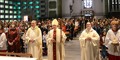 Bischof Genn in Marienkirche in Ahaus Bischof Genn in Marienkirche in Ahaus