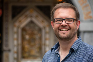 Bastian Rütten ist als Pastoralreferent Mitglied der Wallfahrtsleitung in Kevelaer