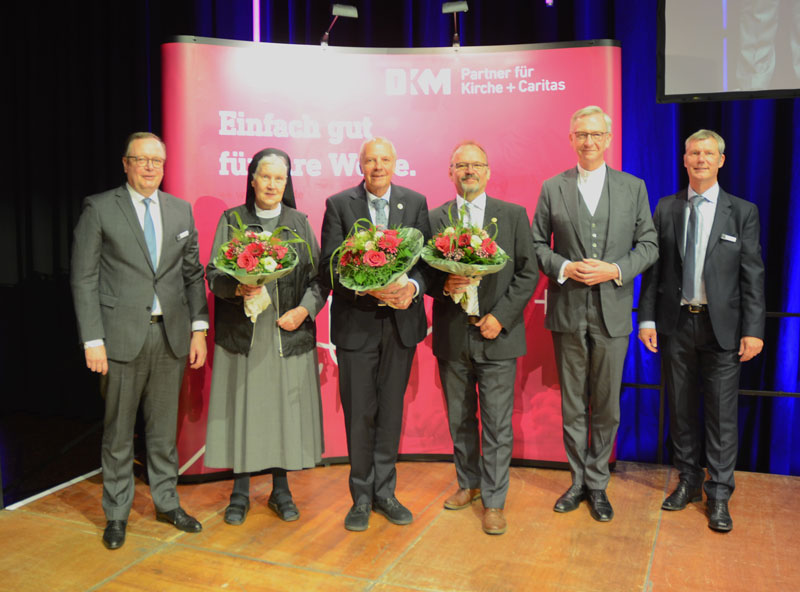 Aus dem Vorstand verabschiedet wurden Schwester Karola Wamhoff, Heinz-Josef Kessmann und Heinz Gewering