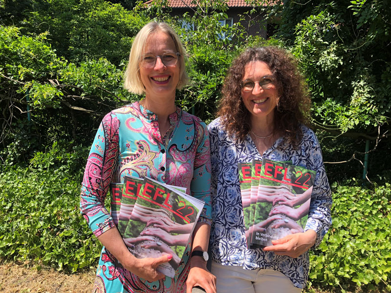  Andrea Stachon-Groth (Leiterin der EFL im Bistum Münster) und Andrea Beer (Referat Rechnungswesen und Öffentlichkeitsarbeit der EFL 