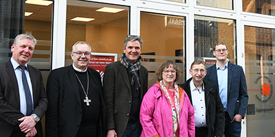 Caritas-Vertreter mit WB Hegge Caritas-Vertreter mit WB Hegge