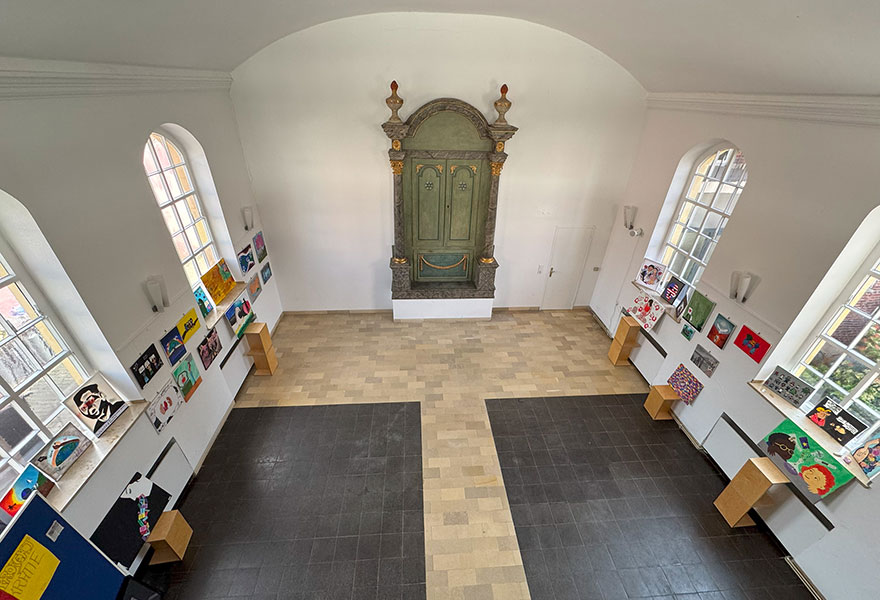 Innenraum der ehemaligen Synagoge